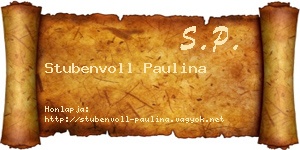 Stubenvoll Paulina névjegykártya